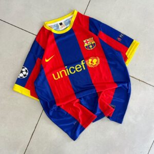 FC Barcelona 2010–11 home retro football jersey Messi's #10
