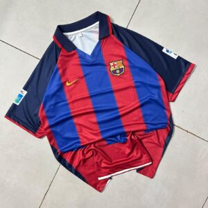 vintage FC Barcelona 2003-04 home jersey  Ronaldinho #10