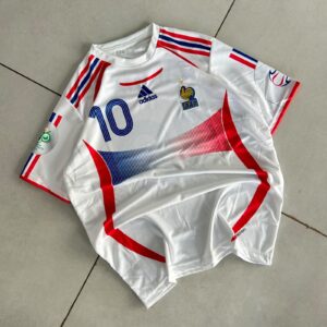 Retro France 2006 World Cup away jersey Zidane #10